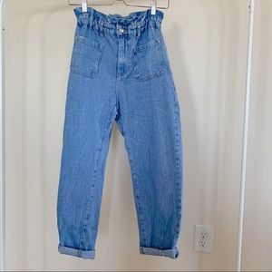 Zara Baggy paperbag jeans